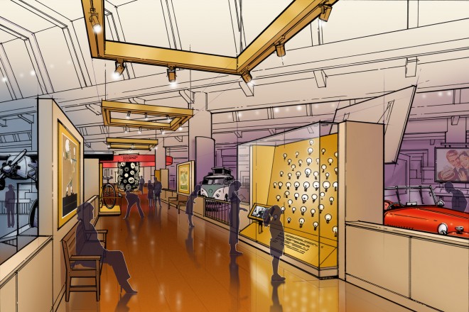Master Plan shows new exhibition areas, improved circulation, and visitor amenities.